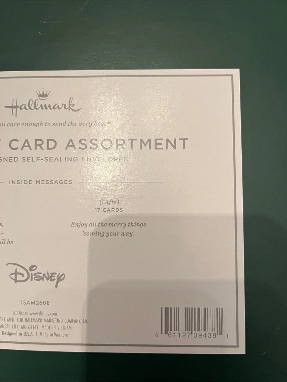 Hallmark Disney Mickey Mouse Holiday Cards, new